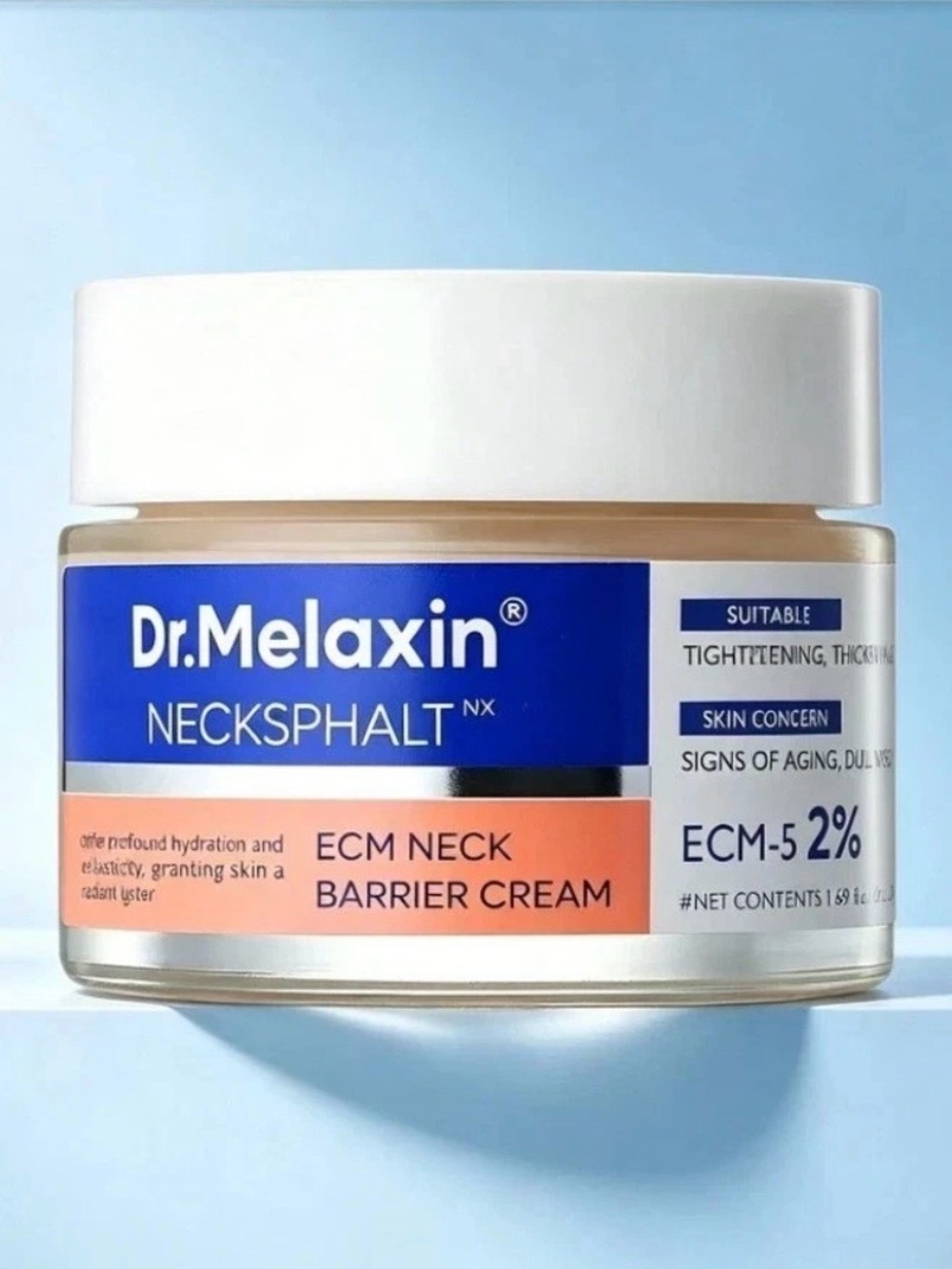 Dr.Melaxin ECM Neck Necksphalt Cream/Barrier Cream 1.69 fl oz NWT